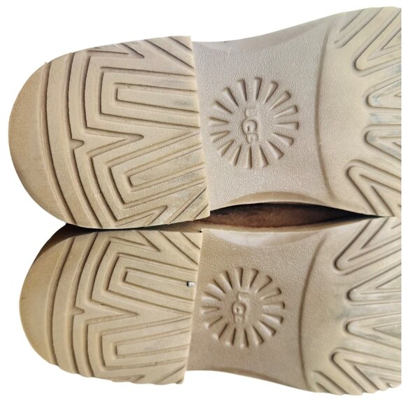 UGG MCKAY CHESTNUT Women's Size 8 SUEDE SHEARLING ANKLE BOOTS - Picture 11 of 12